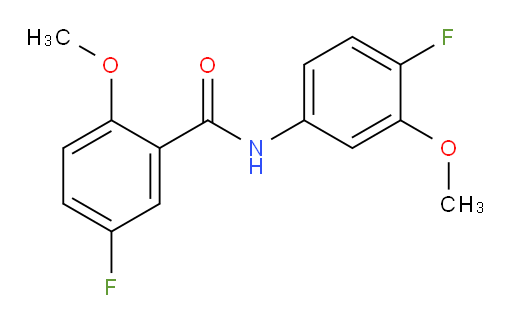 5-fluoro-N-(4-fluoro-3-methoxyphenyl)-2-methoxybenzamide