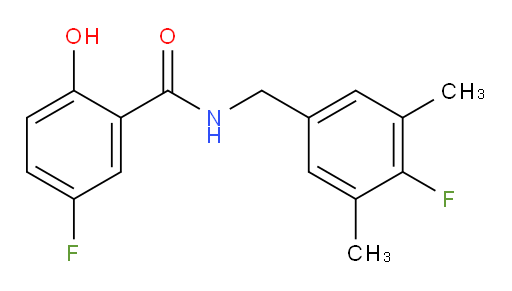 5-fluoro-N-(4-fluoro-3,5-dimethylbenzyl)-2-hydroxybenzamide