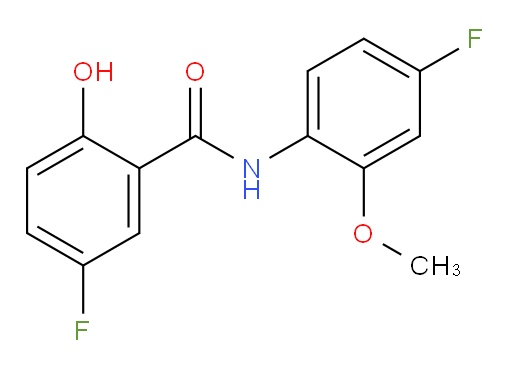 5-fluoro-N-(4-fluoro-2-methoxyphenyl)-2-hydroxybenzamide