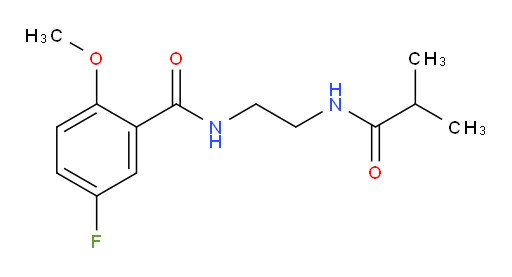5-fluoro-N-(2-isobutyramidoethyl)-2-methoxybenzamide