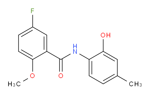 5-fluoro-N-(2-hydroxy-4-methylphenyl)-2-methoxybenzamide