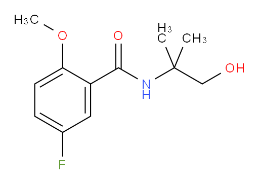 5-fluoro-N-(1-hydroxy-2-methylpropan-2-yl)-2-methoxybenzamide