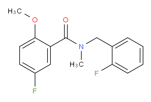 5-fluoro-N-(2-fluorobenzyl)-2-methoxy-N-methylbenzamide
