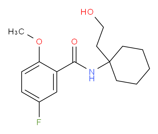 5-fluoro-N-(1-(2-hydroxyethyl)cyclohexyl)-2-methoxybenzamide