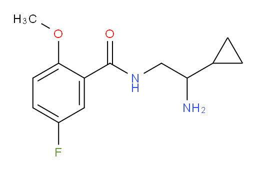 N-(2-amino-2-cyclopropylethyl)-5-fluoro-2-methoxybenzamide