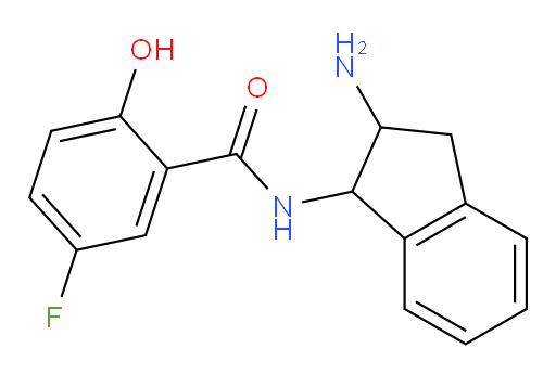 N-(2-amino-2,3-dihydro-1H-inden-1-yl)-5-fluoro-2-hydroxybenzamide