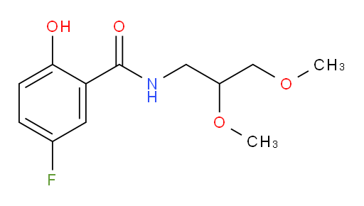 N-(2,3-dimethoxypropyl)-5-fluoro-2-hydroxybenzamide