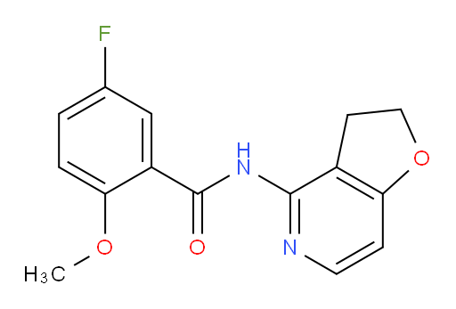 N-(2,3-dihydrofuro[3,2-c]pyridin-4-yl)-5-fluoro-2-methoxybenzamide