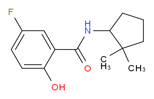 N-(2,2-dimethylcyclopentyl)-5-fluoro-2-hydroxybenzamide
