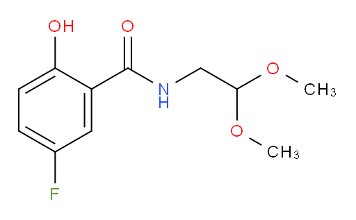 N-(2,2-dimethoxyethyl)-5-fluoro-2-hydroxybenzamide
