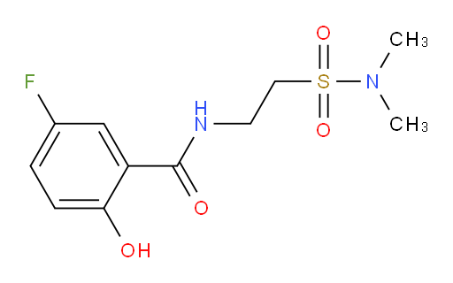 N-(2-(N,N-dimethylsulfamoyl)ethyl)-5-fluoro-2-hydroxybenzamide
