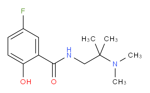 N-(2-(dimethylamino)-2-methylpropyl)-5-fluoro-2-hydroxybenzamide