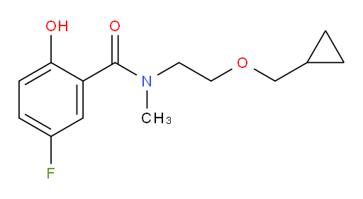 N-(2-(cyclopropylmethoxy)ethyl)-5-fluoro-2-hydroxy-N-methylbenzamide