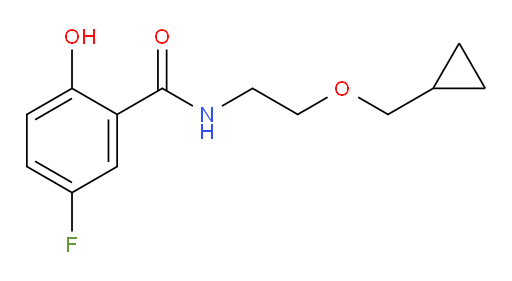 N-(2-(cyclopropylmethoxy)ethyl)-5-fluoro-2-hydroxybenzamide