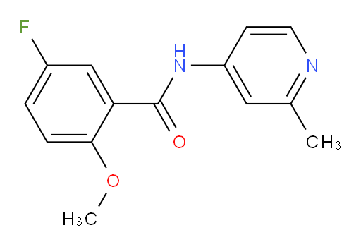 5-fluoro-2-methoxy-N-(2-methylpyridin-4-yl)benzamide