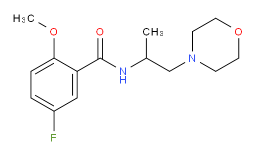 5-fluoro-2-methoxy-N-(1-morpholinopropan-2-yl)benzamide