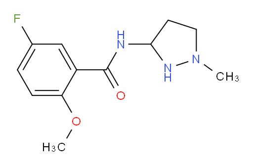 5-fluoro-2-methoxy-N-(1-methylpyrazolidin-3-yl)benzamide
