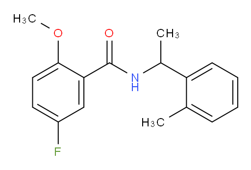 5-fluoro-2-methoxy-N-(1-(o-tolyl)ethyl)benzamide