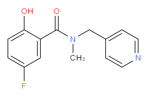 5-fluoro-2-hydroxy-N-methyl-N-(pyridin-4-ylmethyl)benzamide