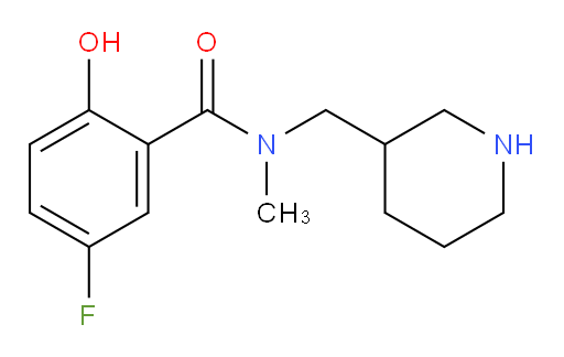 5-fluoro-2-hydroxy-N-methyl-N-(piperidin-3-ylmethyl)benzamide