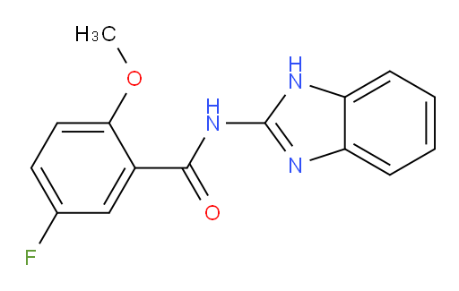 N-(1H-benzo[d]imidazol-2-yl)-5-fluoro-2-methoxybenzamide