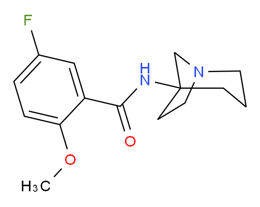 N-(1-azabicyclo[3.2.1]octan-5-yl)-5-fluoro-2-methoxybenzamide