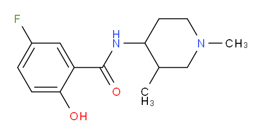 N-(1,3-dimethylpiperidin-4-yl)-5-fluoro-2-hydroxybenzamide