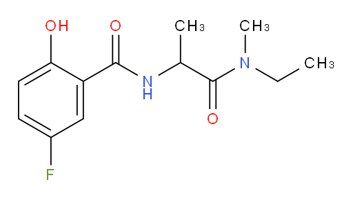 N-(1-(ethyl(methyl)amino)-1-oxopropan-2-yl)-5-fluoro-2-hydroxybenzamide
