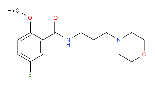 5-fluoro-2-methoxy-N-(3-morpholinopropyl)benzamide