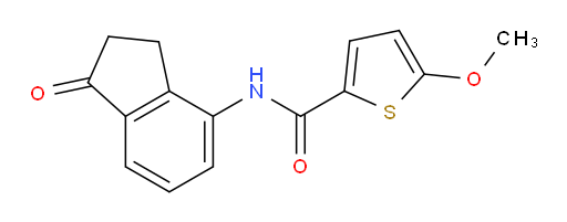 5-methoxy-N-(1-oxo-2,3-dihydro-1H-inden-4-yl)thiophene-2-carboxamide