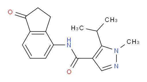 5-isopropyl-1-methyl-N-(1-oxo-2,3-dihydro-1H-inden-4-yl)-1H-pyrazole-4-carboxamide