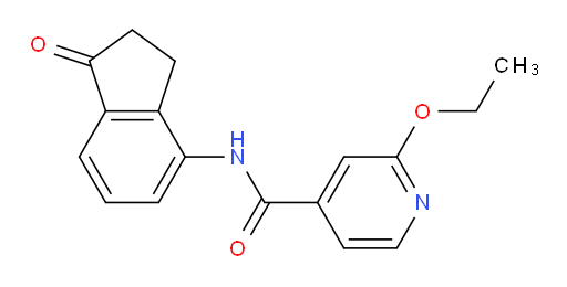 2-ethoxy-N-(1-oxo-2,3-dihydro-1H-inden-4-yl)isonicotinamide