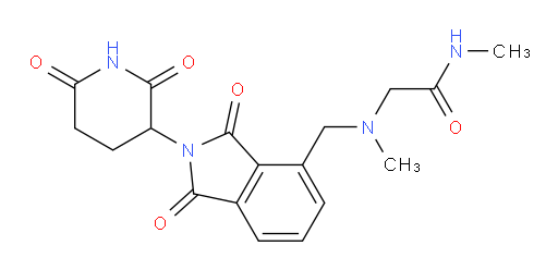 2-(((2-(2,6-dioxopiperidin-3-yl)-1,3-dioxoisoindolin-4-yl)methyl)(methyl)amino)-N-methylacetamide