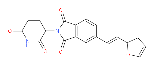 (E)-5-(2-(2,3-dihydrofuran-2-yl)vinyl)-2-(2,6-dioxopiperidin-3-yl)isoindoline-1,3-dione
