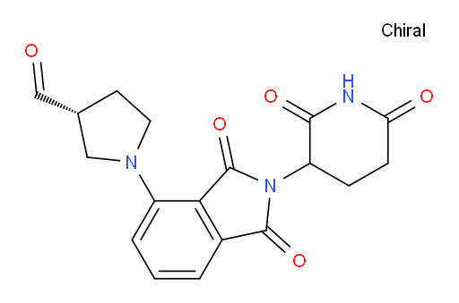 (3R)-1-(2-(2,6-dioxopiperidin-3-yl)-1,3-dioxoisoindolin-4-yl)pyrrolidine-3-carbaldehyde