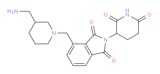 4-((3-(aminomethyl)piperidin-1-yl)methyl)-2-(2,6-dioxopiperidin-3-yl)isoindoline-1,3-dione