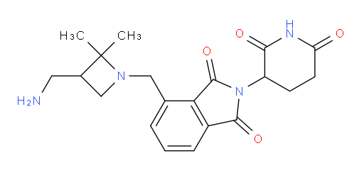 4-((3-(aminomethyl)-2,2-dimethylazetidin-1-yl)methyl)-2-(2,6-dioxopiperidin-3-yl)isoindoline-1,3-dione