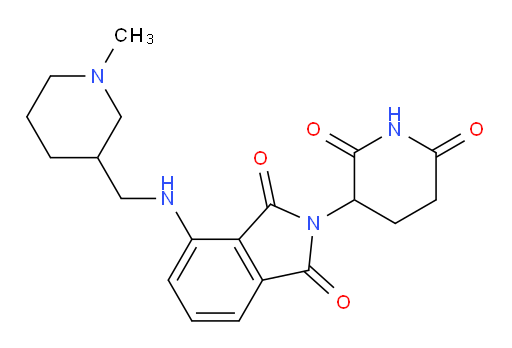 2-(2,6-dioxopiperidin-3-yl)-4-(((1-methylpiperidin-3-yl)methyl)amino)isoindoline-1,3-dione