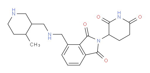 2-(2,6-dioxopiperidin-3-yl)-4-((((4-methylpiperidin-3-yl)methyl)amino)methyl)isoindoline-1,3-dione