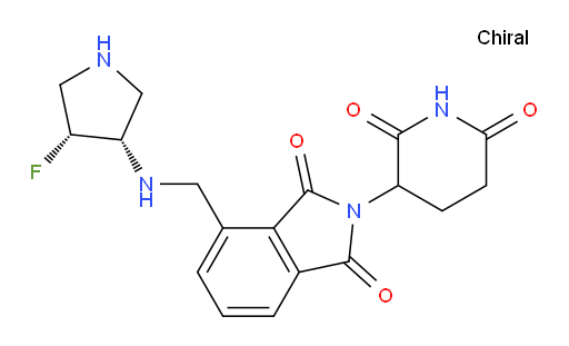 2-(2,6-dioxopiperidin-3-yl)-4-((((3S,4R)-4-fluoropyrrolidin-3-yl)amino)methyl)isoindoline-1,3-dione