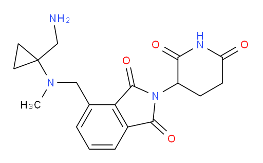 4-(((1-(aminomethyl)cyclopropyl)(methyl)amino)methyl)-2-(2,6-dioxopiperidin-3-yl)isoindoline-1,3-dione