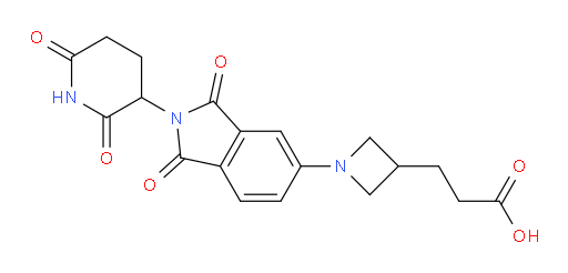 3-(1-(2-(2,6-dioxopiperidin-3-yl)-1,3-dioxoisoindolin-5-yl)azetidin-3-yl)propanoic acid
