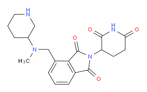 2-(2,6-dioxopiperidin-3-yl)-4-((methyl(piperidin-3-yl)amino)methyl)isoindoline-1,3-dione