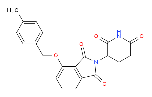 2-(2,6-dioxopiperidin-3-yl)-4-((4-methylbenzyl)oxy)isoindoline-1,3-dione