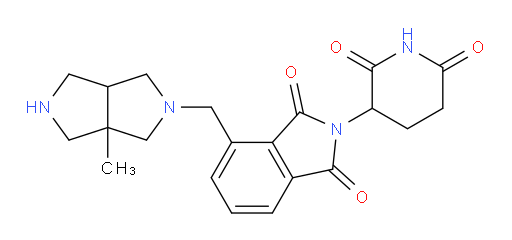 2-(2,6-dioxopiperidin-3-yl)-4-((3a-methylhexahydropyrrolo[3,4-c]pyrrol-2(1H)-yl)methyl)isoindoline-1,3-dione