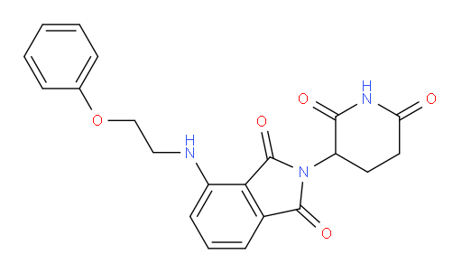 2-(2,6-dioxopiperidin-3-yl)-4-((2-phenoxyethyl)amino)isoindoline-1,3-dione