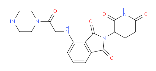 2-(2,6-dioxopiperidin-3-yl)-4-((2-oxo-2-(piperazin-1-yl)ethyl)amino)isoindoline-1,3-dione