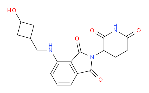 2-(2,6-dioxopiperidin-3-yl)-4-(((3-hydroxycyclobutyl)methyl)amino)isoindoline-1,3-dione