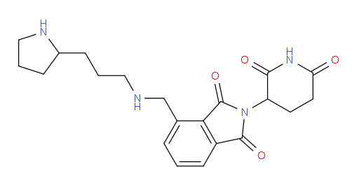 2-(2,6-dioxopiperidin-3-yl)-4-(((3-(pyrrolidin-2-yl)propyl)amino)methyl)isoindoline-1,3-dione