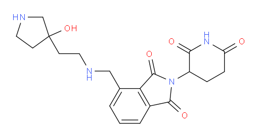 2-(2,6-dioxopiperidin-3-yl)-4-(((2-(3-hydroxypyrrolidin-3-yl)ethyl)amino)methyl)isoindoline-1,3-dione